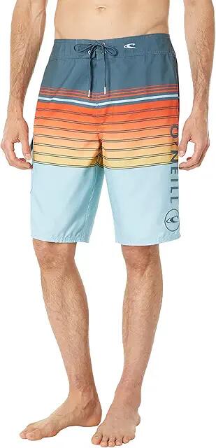 O'Neill Santa Cruz Printed Boardshorts (Slate) Men's Swimwear Cover