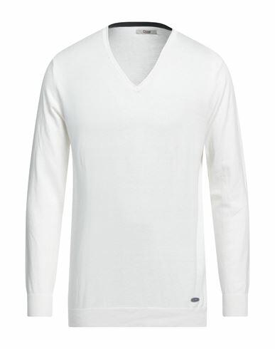 Gaudì Man Sweater Ivory Cotton, Polyamide Cover