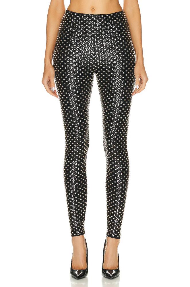 TOM FORD Sequins & Crystal Stones Legging in Black Cover