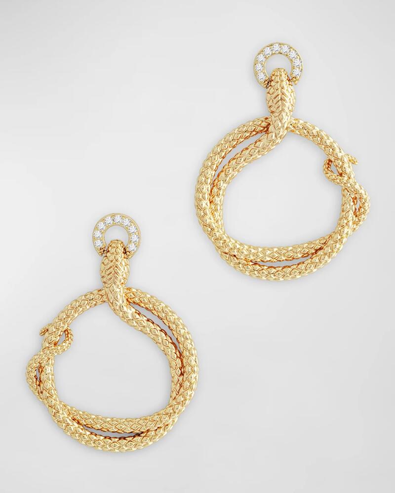 Anabel Aram Jewelry Serpent Holding Ring Hoop Earrings Cover