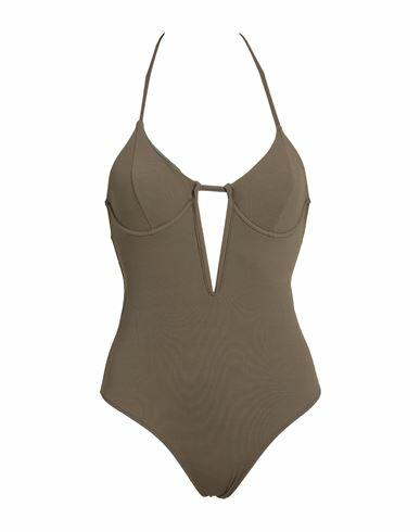 Smmr Woman One-piece swimsuit Military green Polyamide, Elastane Cover