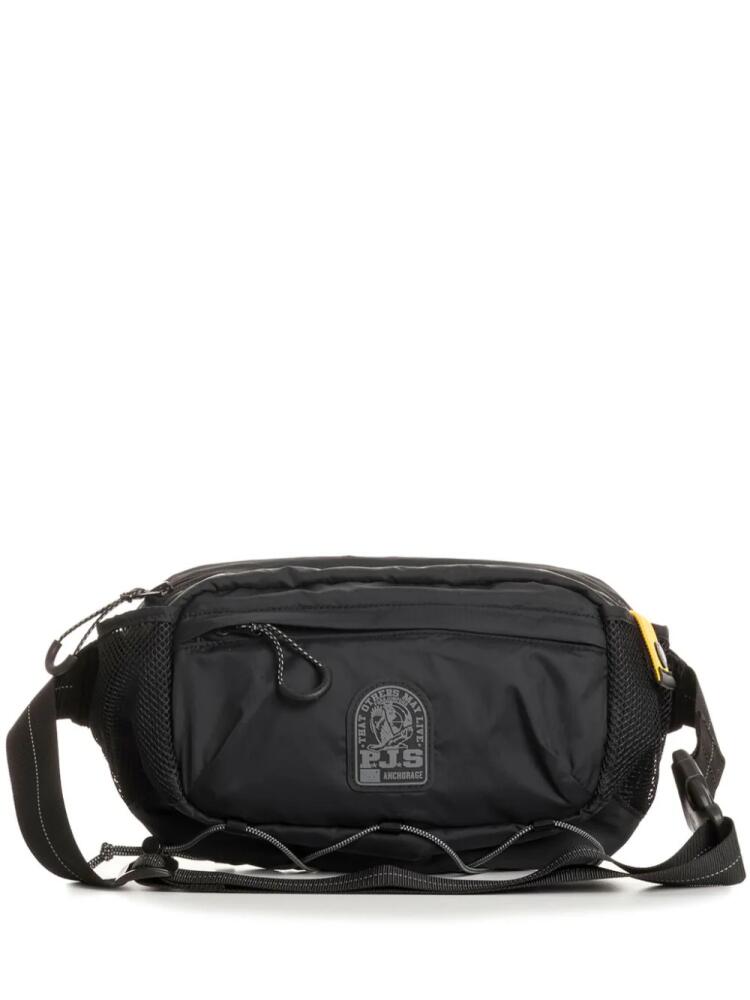 Parajumpers logo-patch belt bag - Black Cover