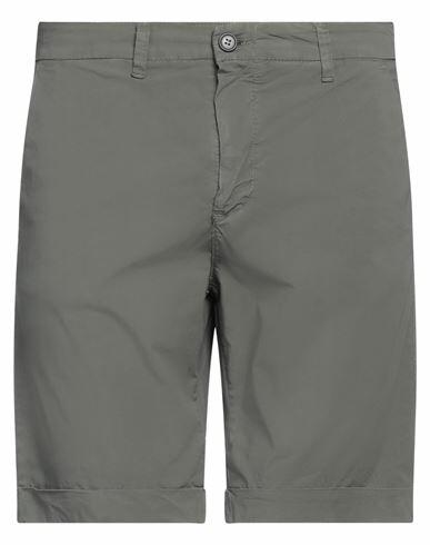 Alpha Studio Man Shorts & Bermuda Shorts Military green Cotton, Elastane Cover