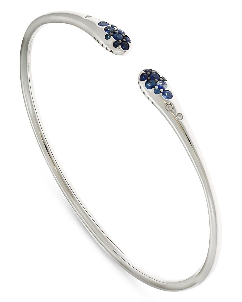 Alberto Milani 18K Ombre White Gold Via Fiori Scuri Diamond & Blue Sapphire Cuff Bracelet - Exclusive, Italy Campaign Cover