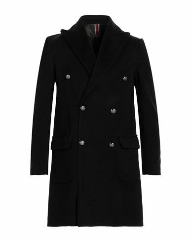 Why Not Brand Man Coat Black Polyester, Wool Cover