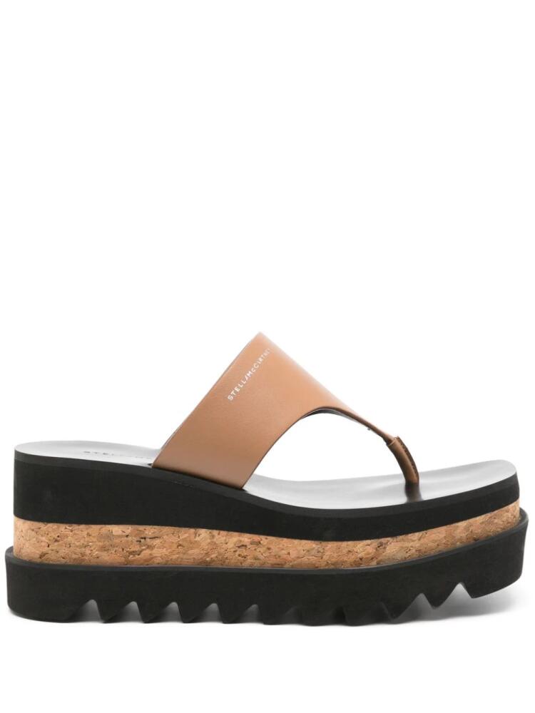 Stella McCartney Sneak-Elyse platform slides - Brown Cover