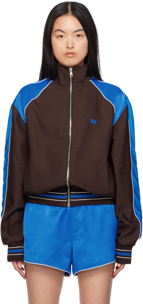 Wales Bonner Brown & Blue Courage Track Jacket Cover