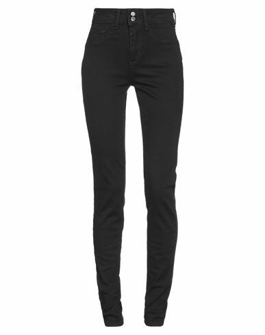 Guess Woman Jeans Black Cotton, Polyester, Elastane Cover