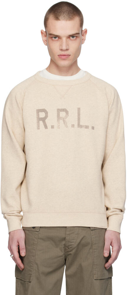 RRL Beige Raglan Sweatshirt Cover