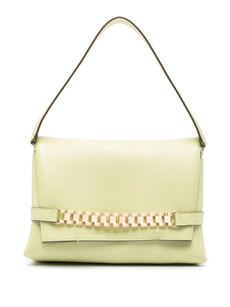 Victoria Beckham Chain Pouch leather shoulder bag - Green Cover