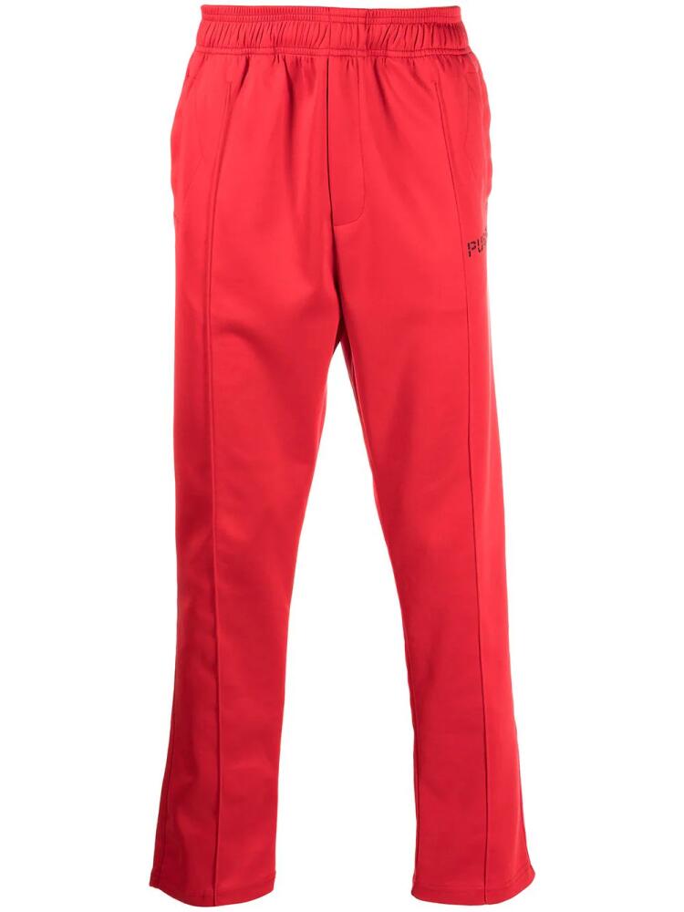 Purple Brand logo-print track pants - Red Cover