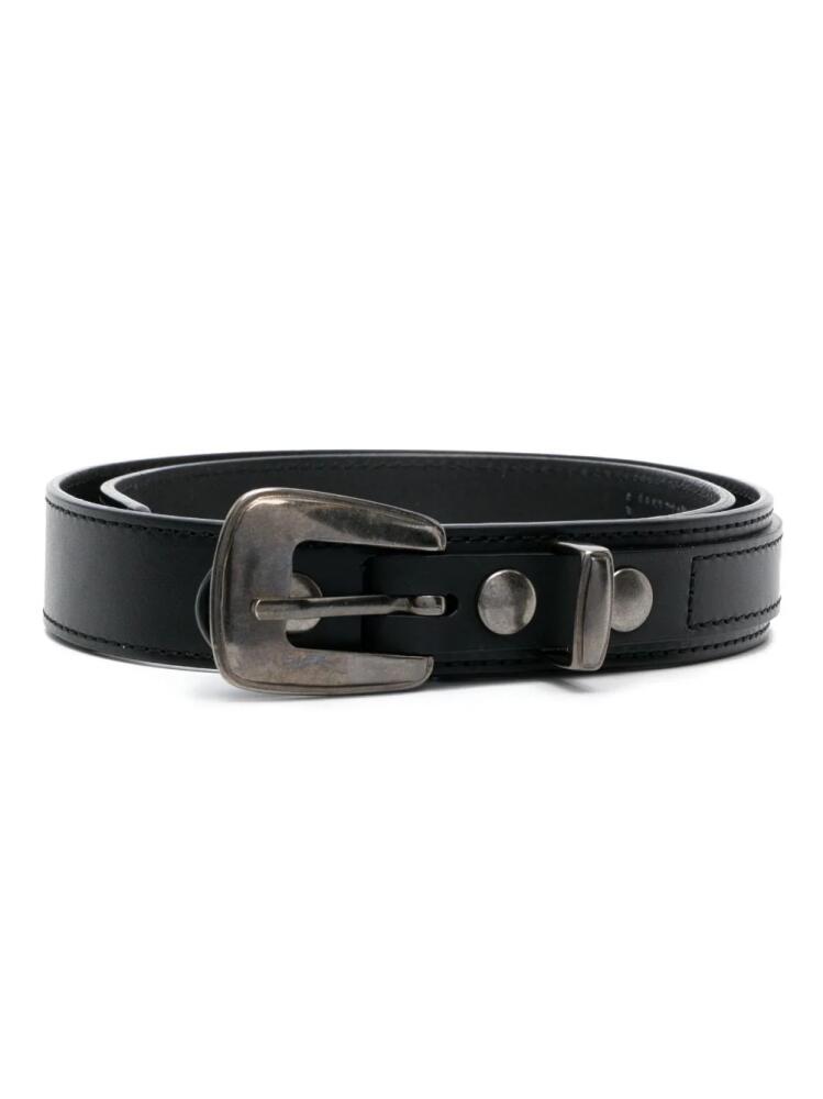 LEMAIRE ardillon-buckle leather belt - Black Cover