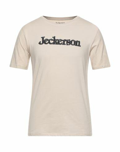 Jeckerson Man T-shirt Beige Cotton, Elastane Cover