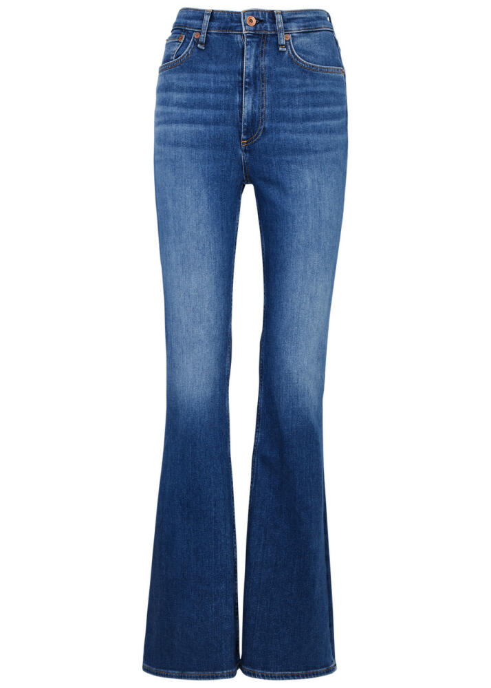 Rag & Bone Casey Flared-leg Jeans - Dark Blue Cover