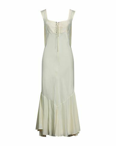 Sportmax Woman Maxi dress Light yellow Silk Cover