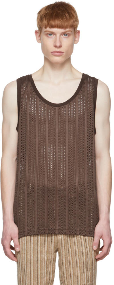 CMMN SWDN Brown Tank Tank Top Cover