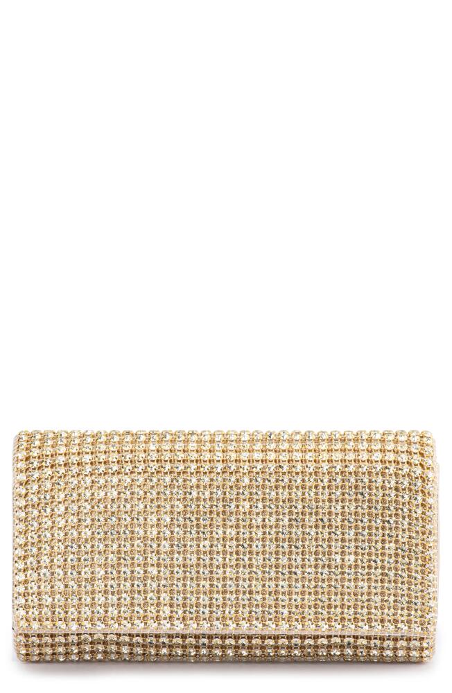 Olga Berg Mariana Crystal Clutch in Champagne Cover