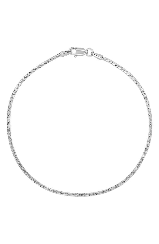 Bony Levy Men's 14K Gold Snake Chain Bracelet in 14K White Gold Cover