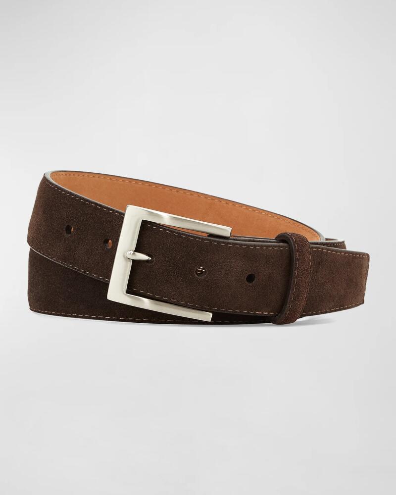 W. Kleinberg Suede Belt, Dark Brown Cover