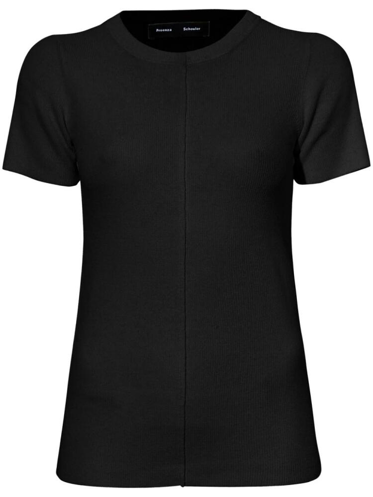 Proenza Schouler ribbed crew-neck T-shirt - Black Cover