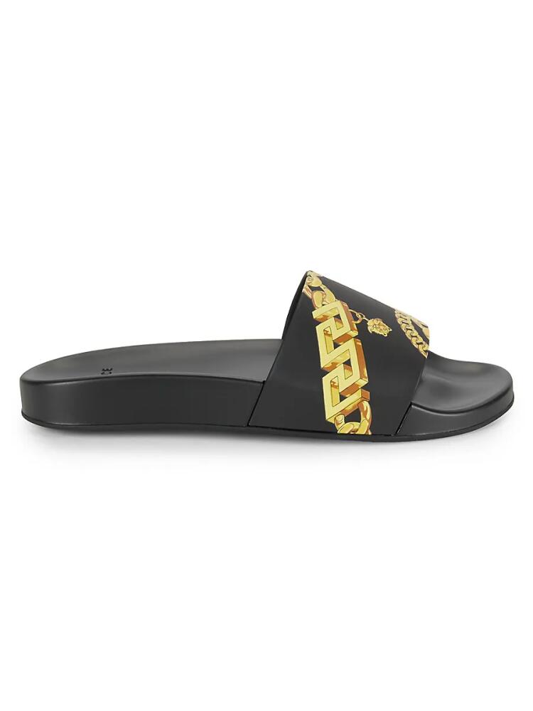 Versace Men's Baroque Slides - Black Cover