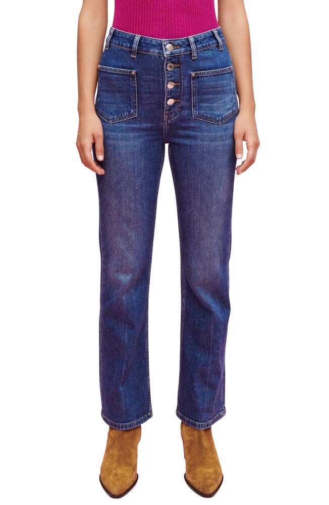 maje Passion Straight Leg Jeans in Blue Cover