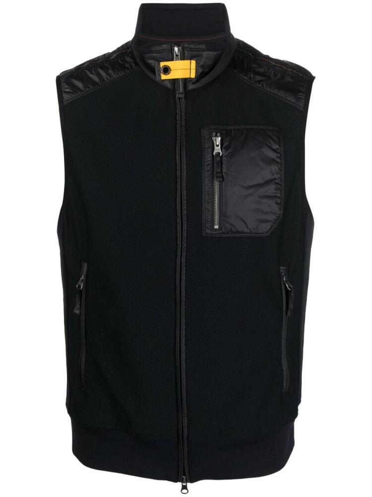 Parajumpers high-neck zip-up gilet - Black Cover