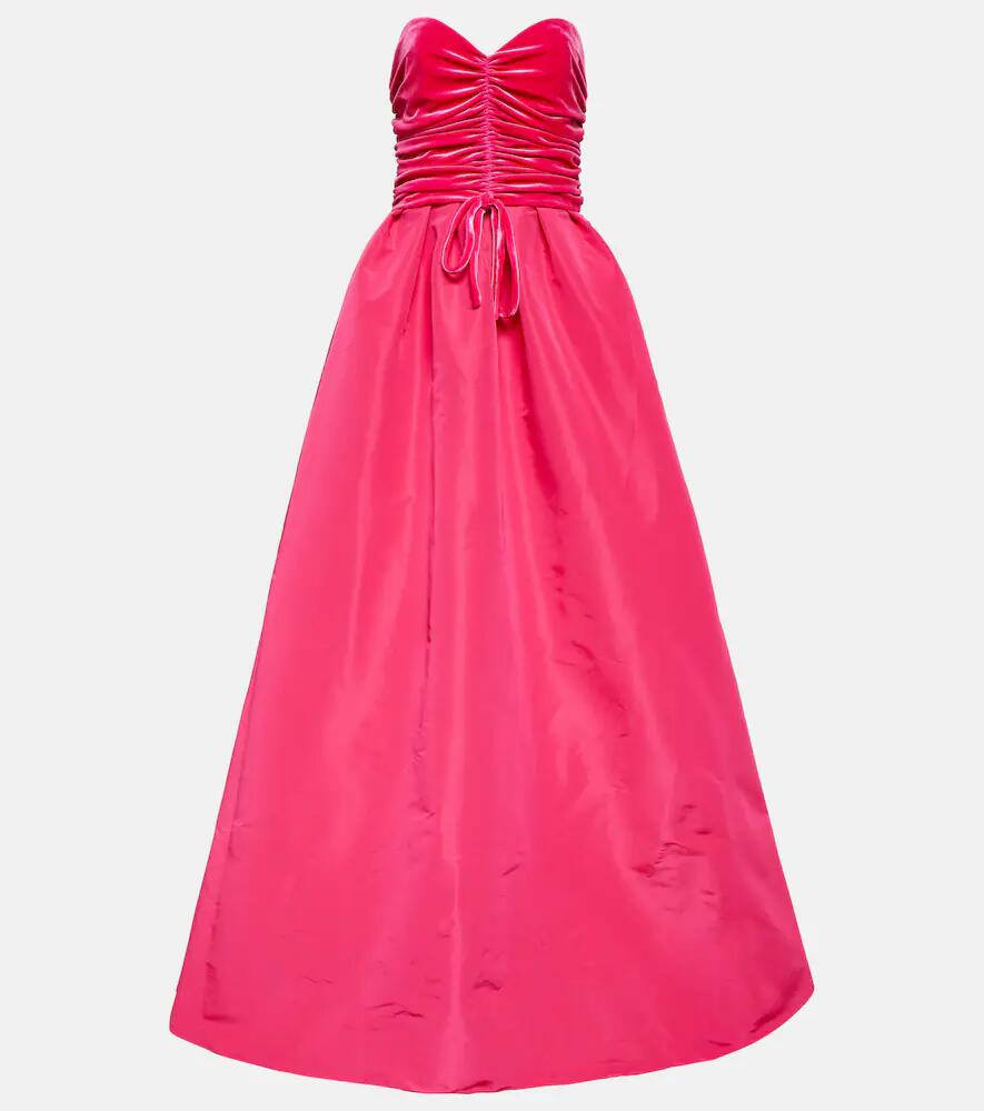 Monique Lhuillier Strapless silk gown Cover