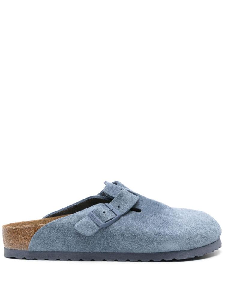 Birkenstock Boston suede slippers - Blue Cover