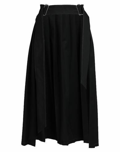 Sfizio Woman Midi skirt Black Polyester, Viscose, Elastane Cover