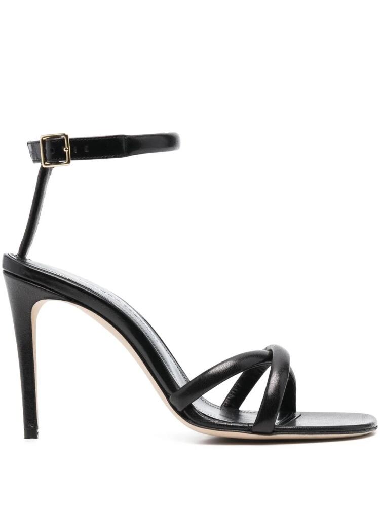 Victoria Beckham 100mm leather sandals - Black Cover