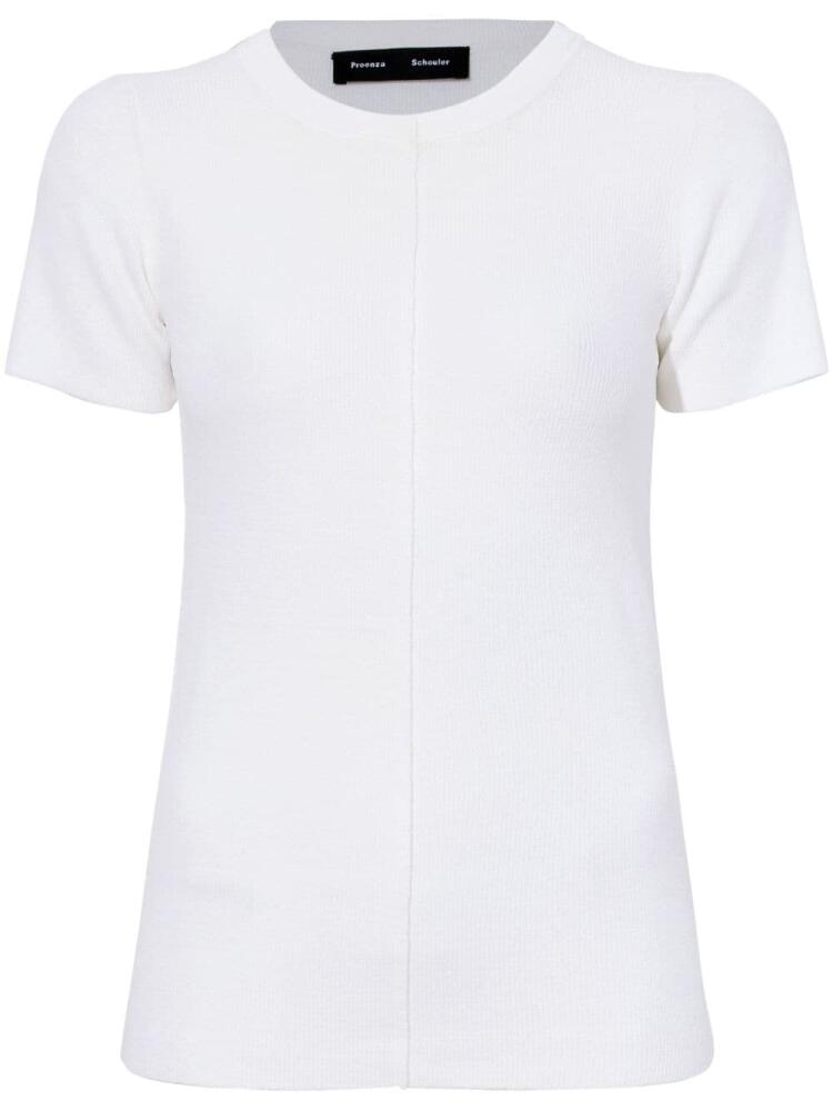 Proenza Schouler ribbed crew-neck T-shirt - White Cover