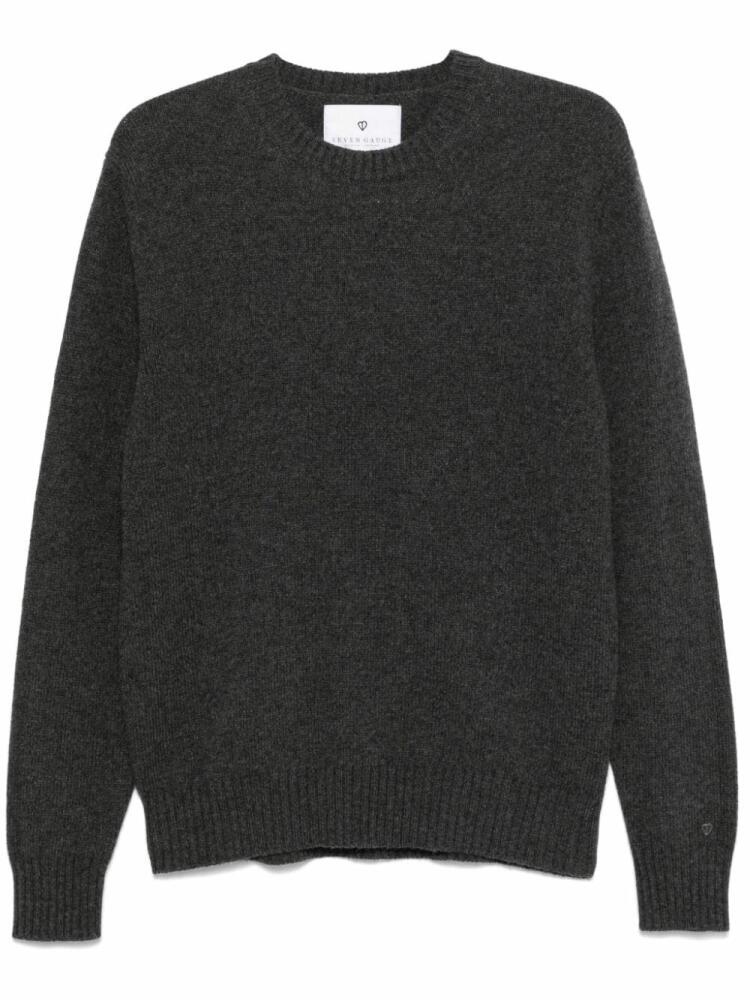 SEVEN GAUGE wool crew-neck sweater - Grey Cover