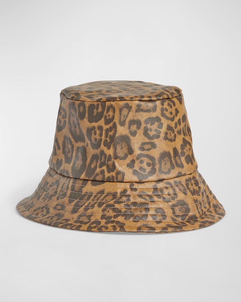 Fabulous Furs Metallic Pom Bucket Hat Cover