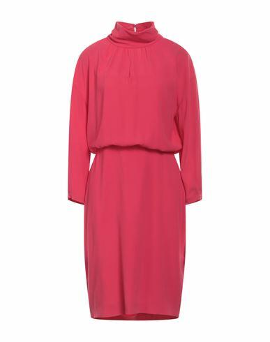 Boutique Moschino Woman Midi dress Fuchsia Triacetate, Polyester Cover