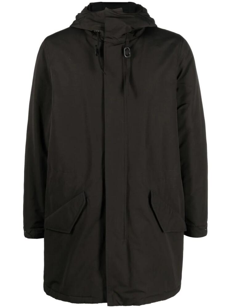 ASPESI zip-up hooded coat - Black Cover