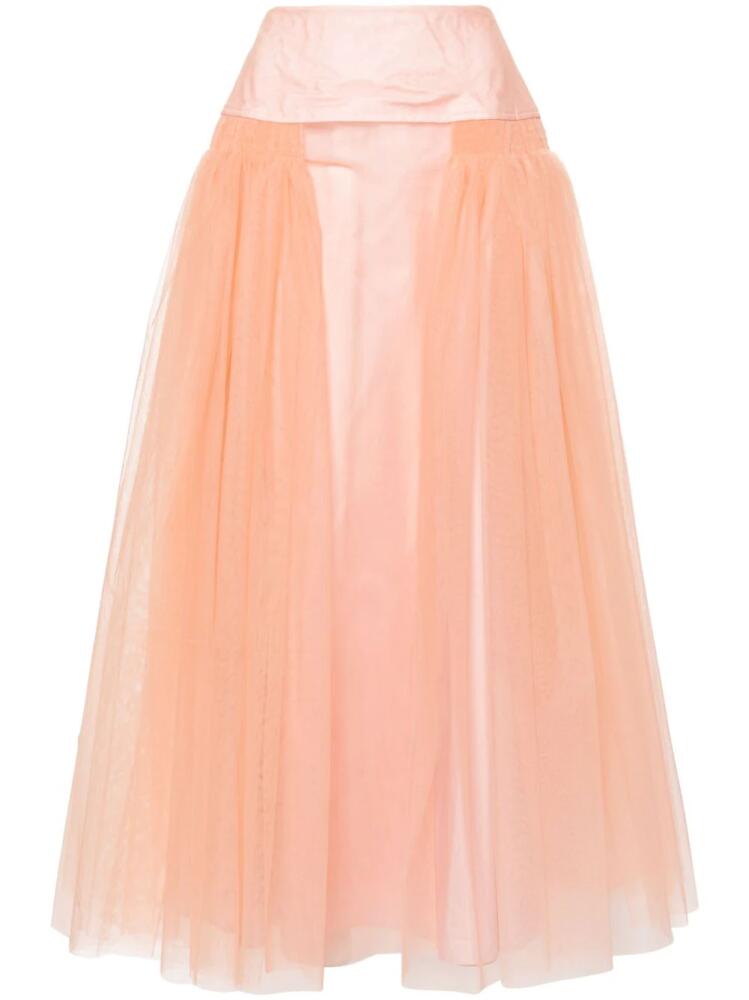 Molly Goddard Robby tulle maxi skirt - Pink Cover