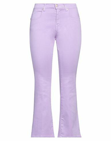 Twenty Easy By Kaos Woman Jeans Lilac Lyocell, Cotton, Polyester, Elastane Cover