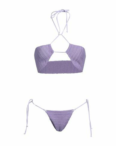 Matineé Woman Bikini Lilac Cotton Cover