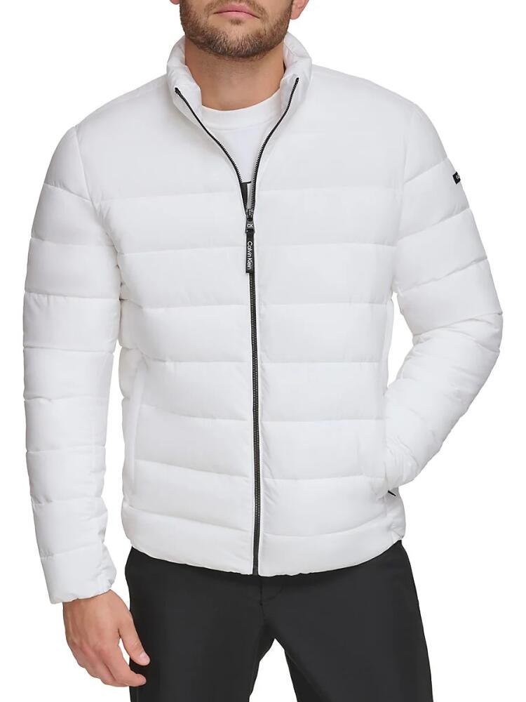 Calvin Klein Men's Stretch Puffer Jacket - White Cover