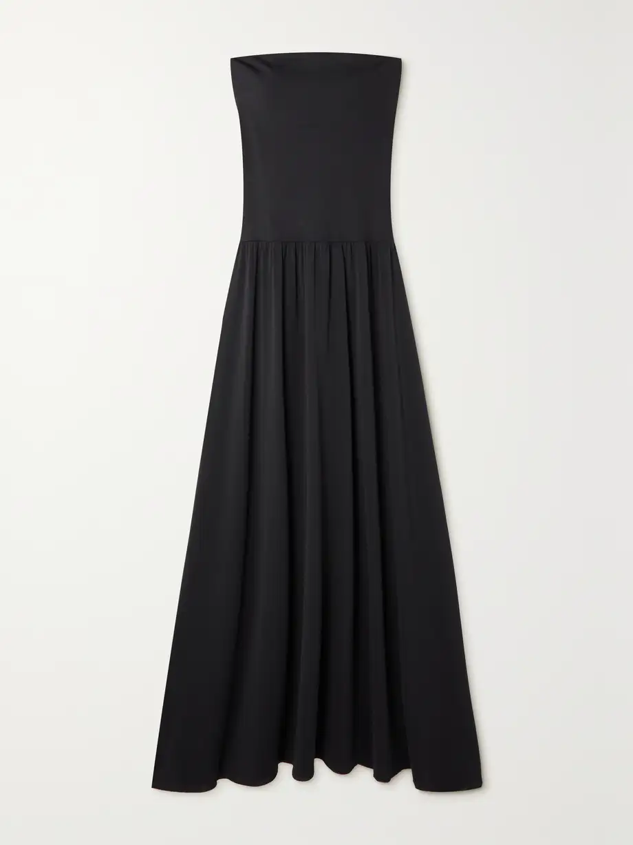 Eres - Oda Strapless Stretch-jersey Maxi Dress - Black Cover