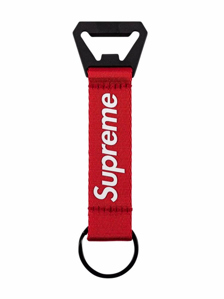 Supreme bottle opener webbing keychain - Red Cover