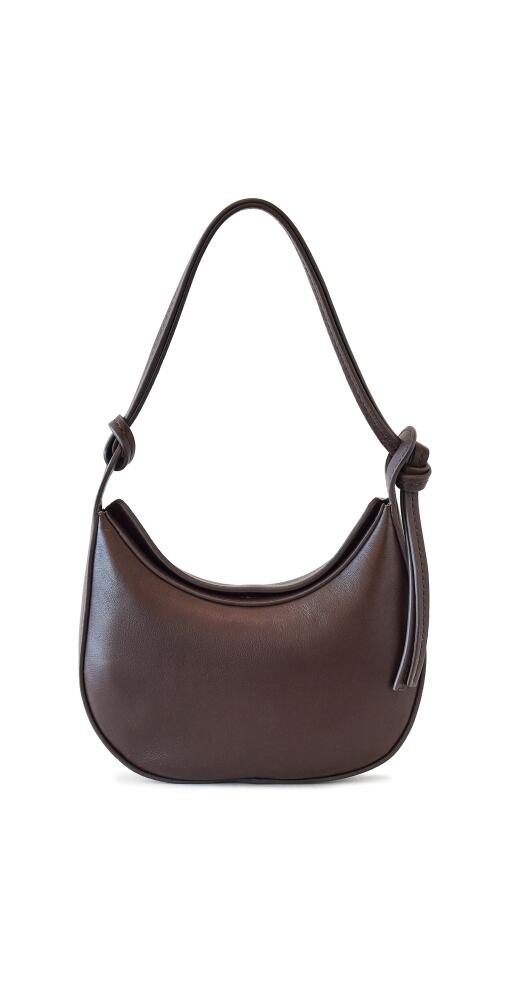 Reformation Mini Rosetta Shoulder Bag Tobacco Leather Cover