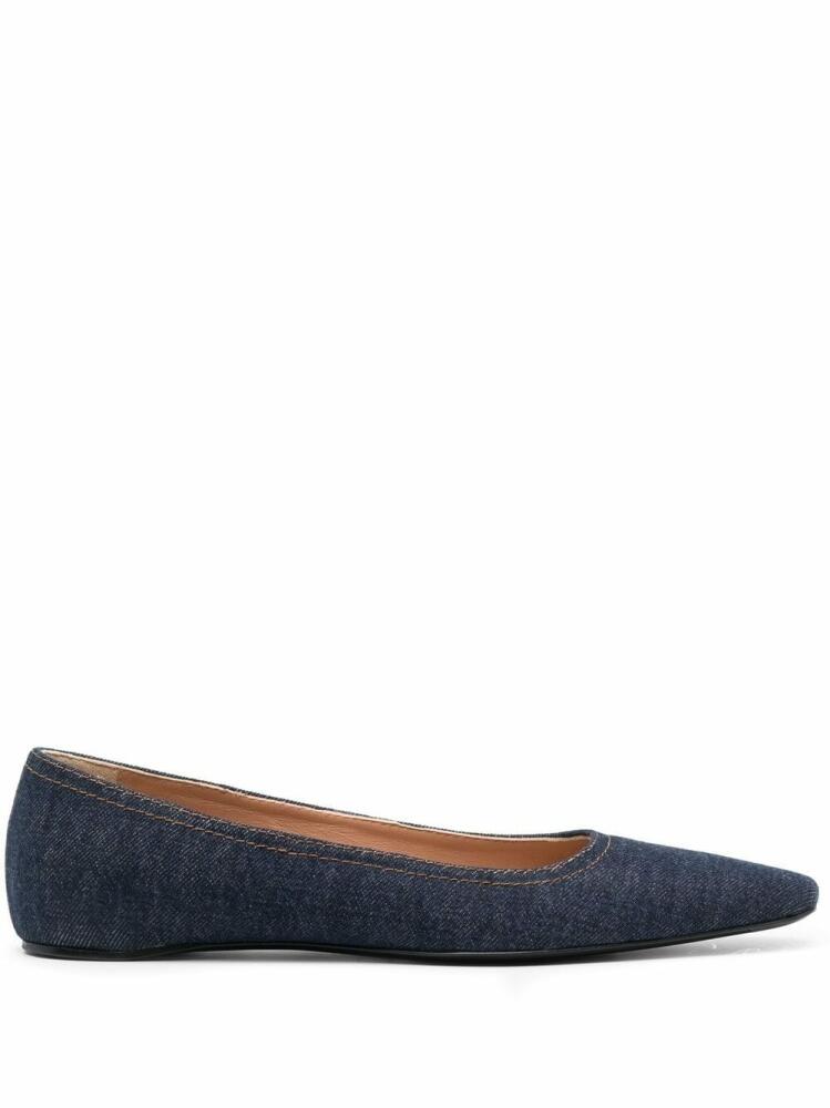 TOTEME The Denim ballerina shoes - Blue Cover