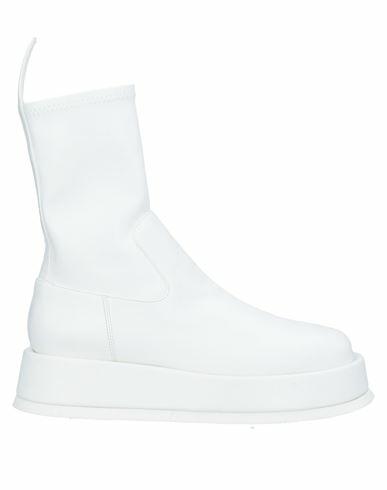 Gia / Rhw Woman Ankle boots White Textile fibers Cover