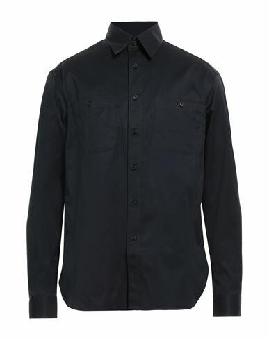 Dunhill Man Shirt Midnight blue Cotton Cover