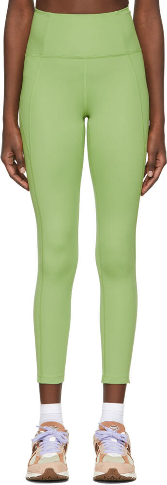 Girlfriend Collective Green Recycled Polyester Sport Leggings Cover