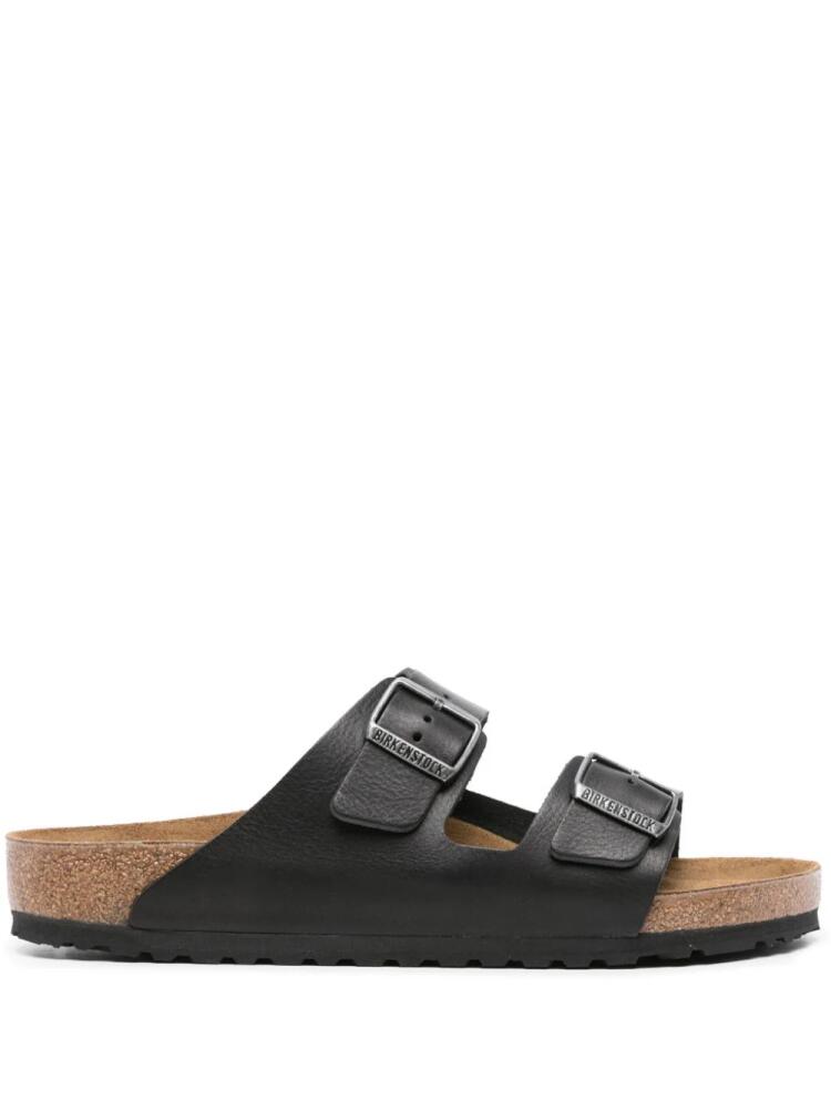 Birkenstock Arizona Grip leather slides - Black Cover