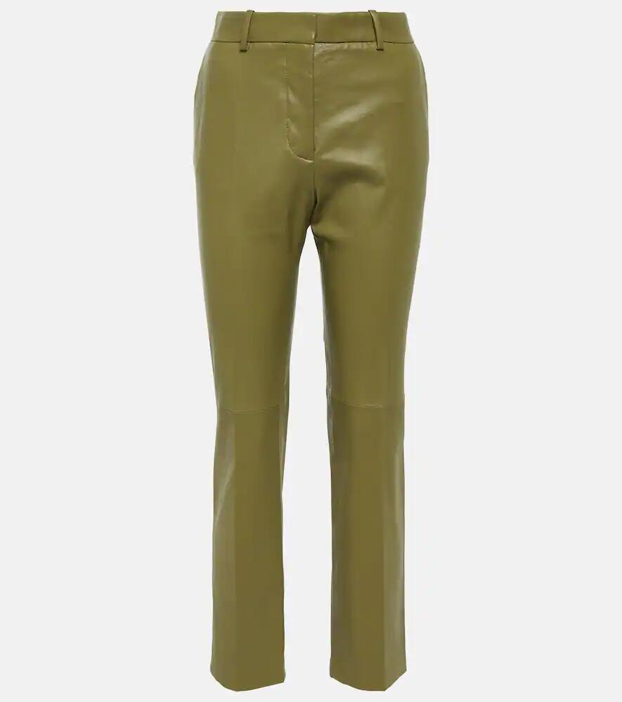 Joseph Coleman leather straight pants Cover