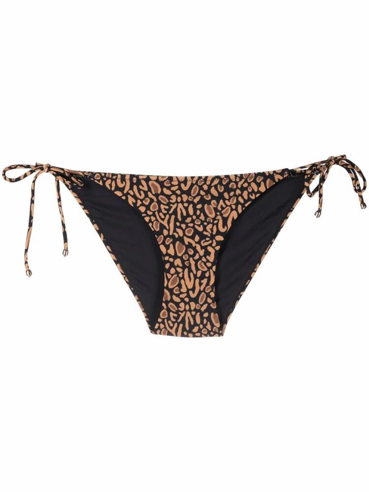 Nanushka animal-print tie-fastening bikini bottoms - Brown Cover